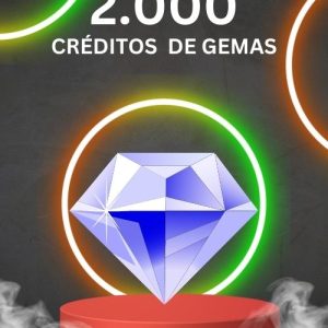 2.000 créditos de gemas