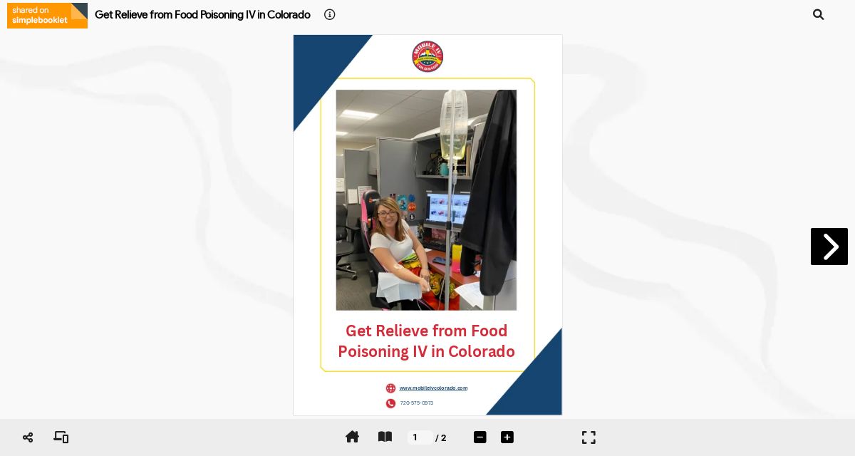 Get Relieve from Food Poisoning IV in Colorado : simplebooklet.com