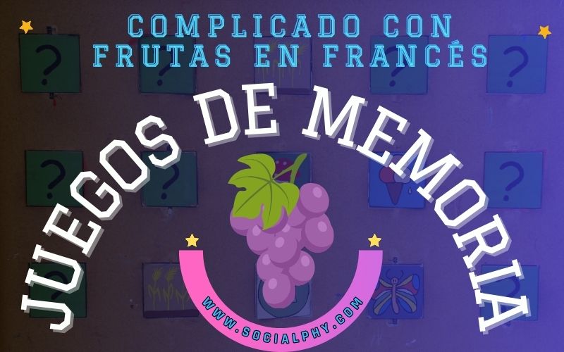 Juego de Memoria Complicado con Frutas en Francés