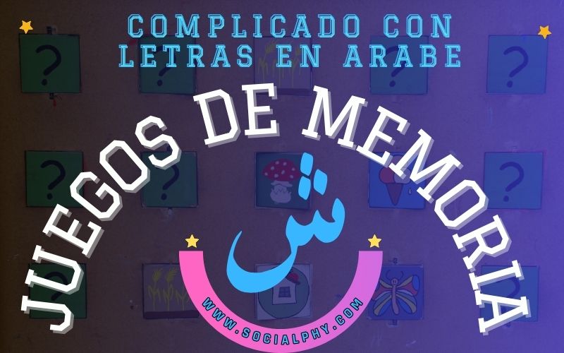 Juego de Memoria Complicado con Letras en Árabe